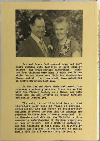 A Comprehensive Handbook for the Christian Family - By Ian Collingwood & others — back cover