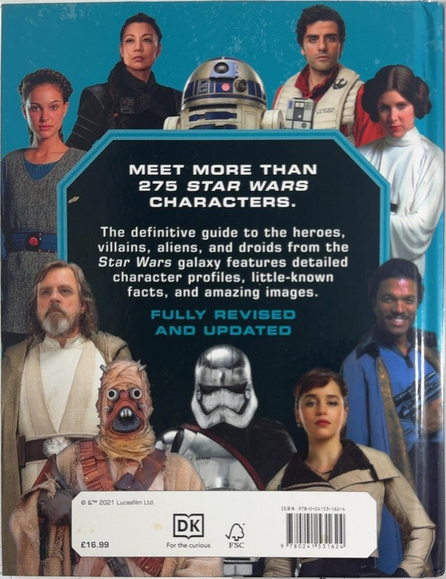 Star Wars Character Encyclopedia - By DK Publishing - back cover