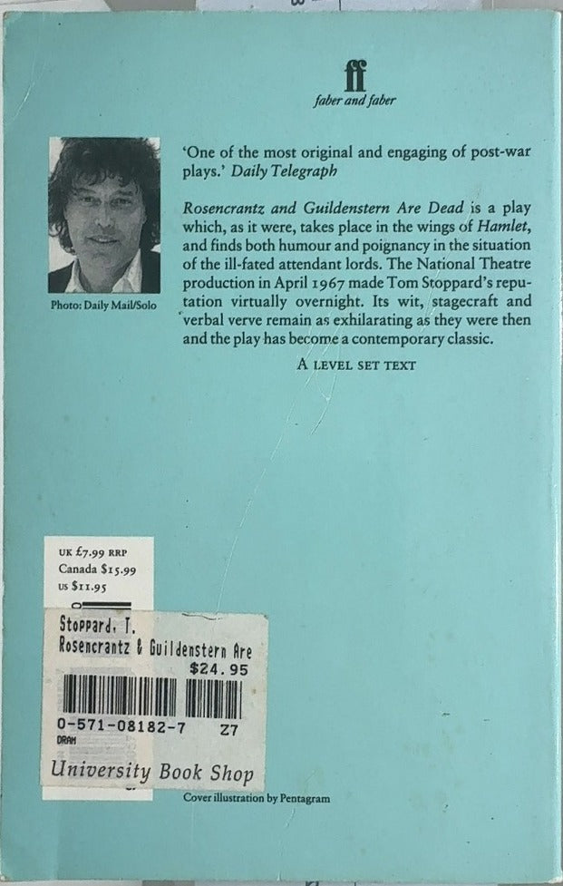 Rosencrantz and Guildenstern Are Dead - By Tom Stoppard - back cover