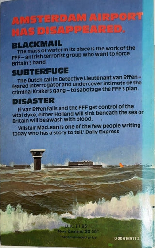 Floodgate - By Alistair MacLean — back cover