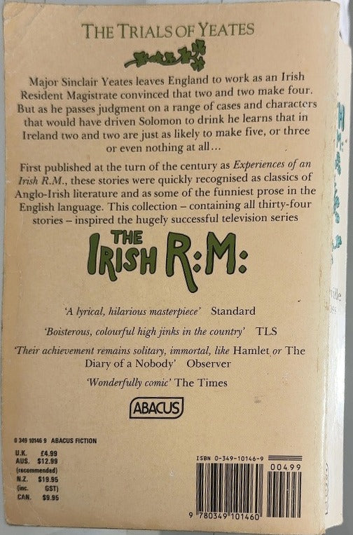 The Irish R.M. - By E. OE. Somerville & others - back cover