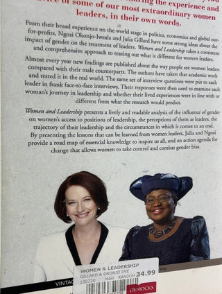 Women and Leadership - By Julia Gillard & others — back cover