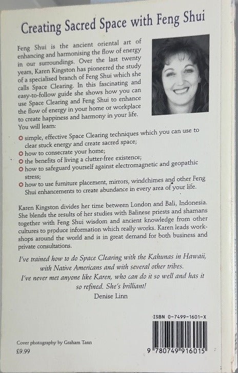 Creating Sacred Space with Feng Shui - By Karen Kingston - back cover