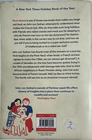 Paris Match - By John von Sothen — back cover
