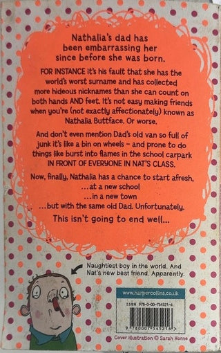 Nathalia Buttface and the Most Embarrassing Dad in the World - By Nigel Smith — back cover
