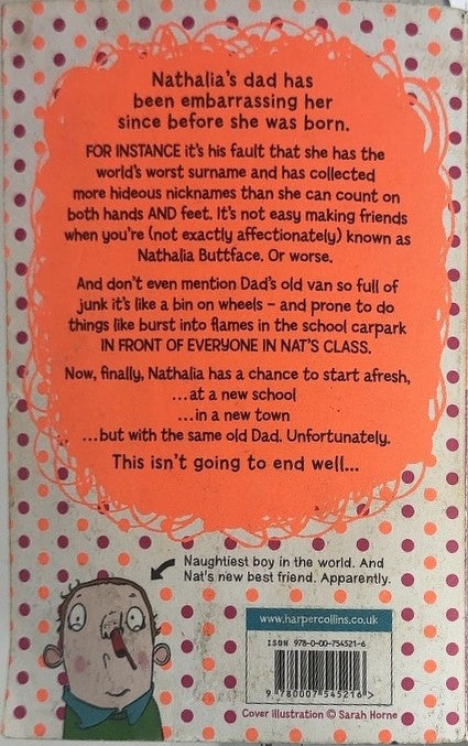 Nathalia Buttface and the Most Embarrassing Dad in the World - By Nigel Smith - back cover