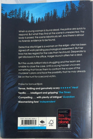 The Owl Always Hunts at Night - By Samuel Bjork — back cover
