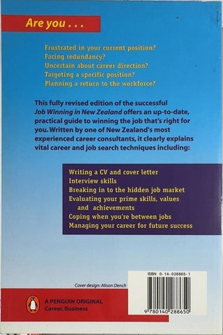 Job Winning in New Zealand - By Murray McLachlan — back cover