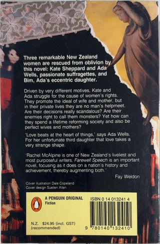 Farewell Speech - By Rachel McAlpine — back cover