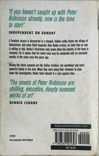 The Hanging Valley - By Peter Robinson — back cover