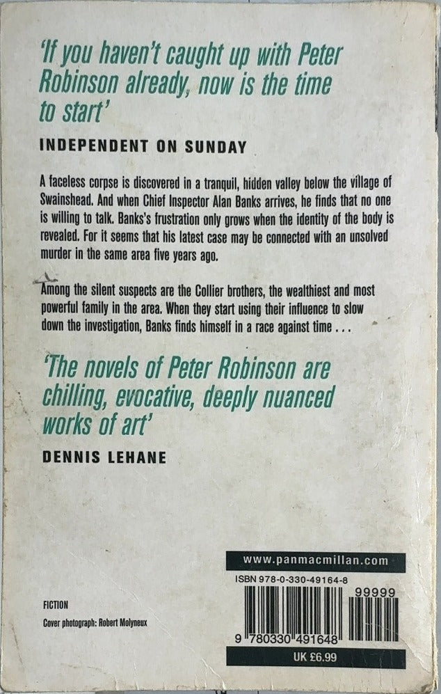 The Hanging Valley - By Peter Robinson - back cover