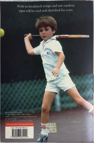 Open - By Andre Agassi — back cover