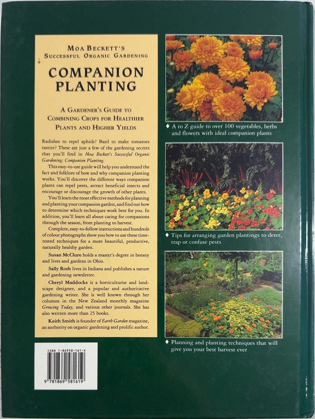 Companion Planting - By Susan McClure & others - back cover
