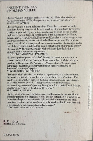 Ancient Evenings — back cover