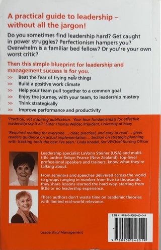 Leadership - By Robyn Pearce & others — back cover