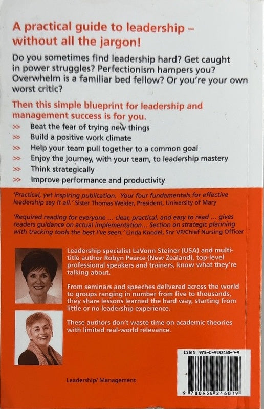 Leadership - By Robyn Pearce & others - back cover