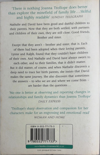 Brother & Sister - By Joanna Trollope — back cover