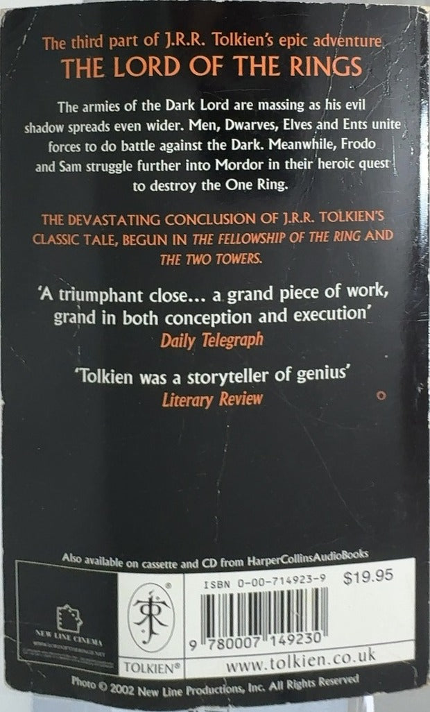 The Return of the King - By J.R.R. Tolkien - back cover