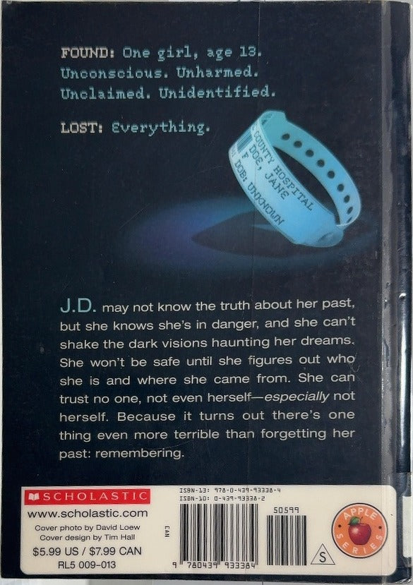 Awakening - By Robin Wasserman - back cover
