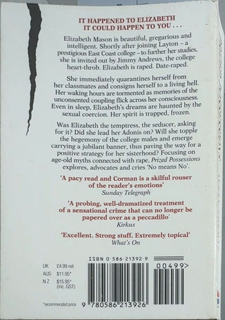 Prized Possessions — back cover