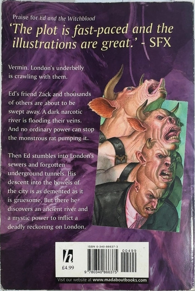 Ed and the River of the Damned - By Andrew Fusek Peters & others - back cover
