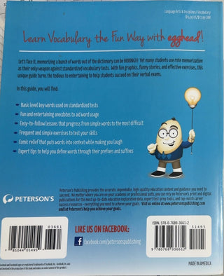 Egghead's Guide to Vocabulary - By Peterson's — back cover