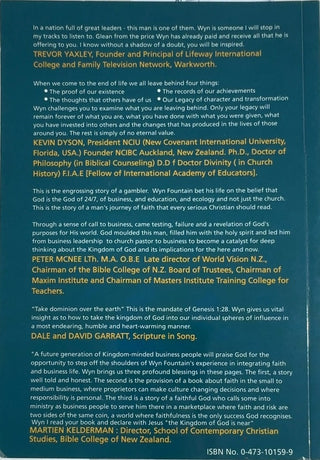 Walking on Water 24/7 - By Wyn Fountain — back cover