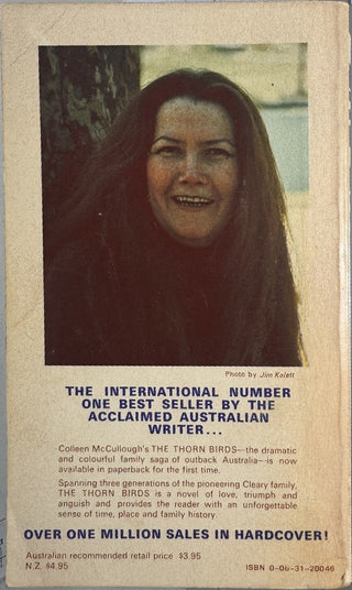 The Thorn Birds — back cover