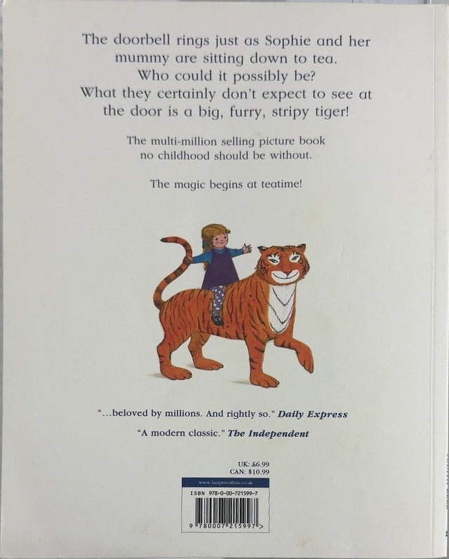 The Tiger Who Came to Tea - By Judith Kerr - back cover