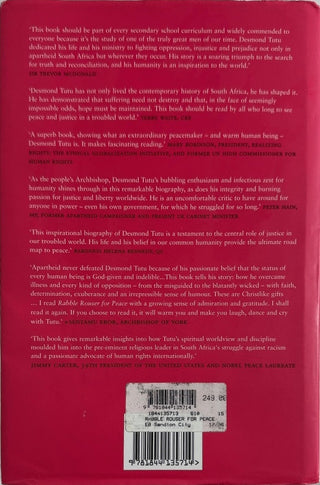 Rabble-Rouser for Peace - By John Allen — back cover