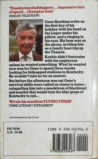 Blood Sport - By Dick Francis — back cover