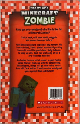 Diary of a Minecraft Zombie - By Zack Zombie — back cover