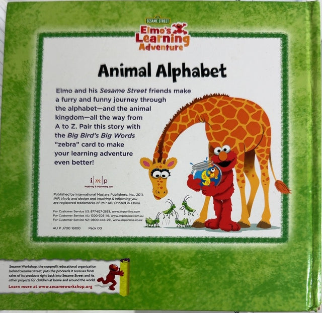 Animal Alphabet - By Sesame Street - back cover