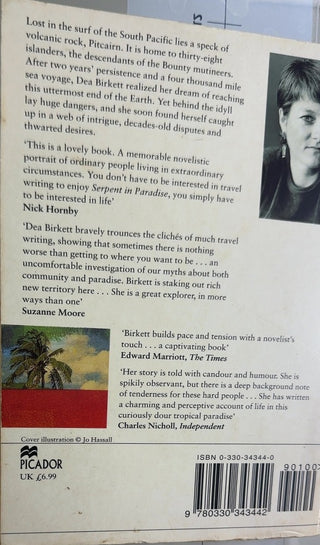 Serpent in Paradise - By Dea Birkett — back cover