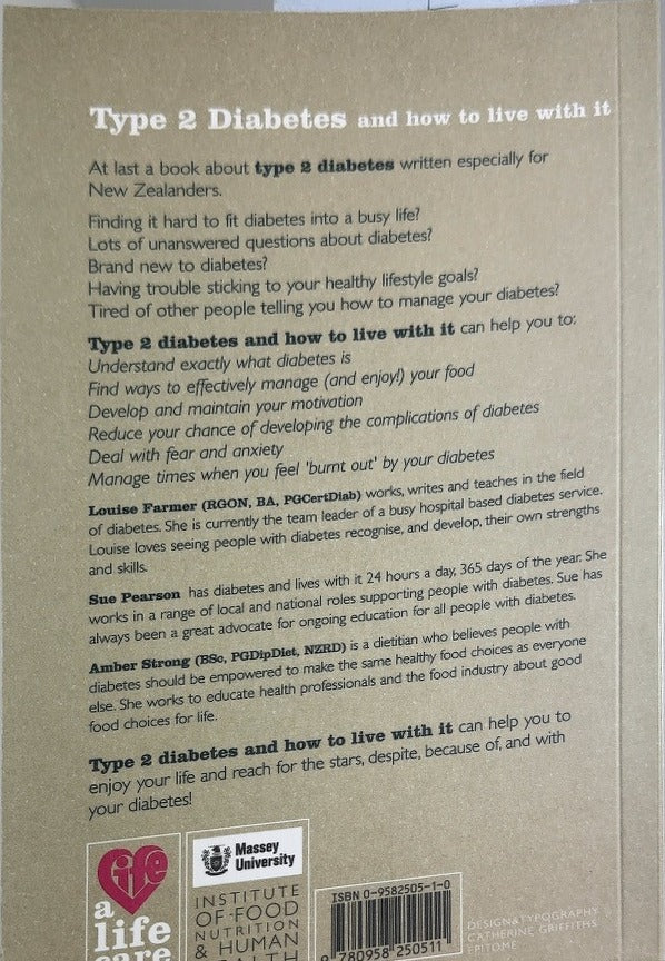 Type 2 Diabetes - By Louise Farmer & others - back cover
