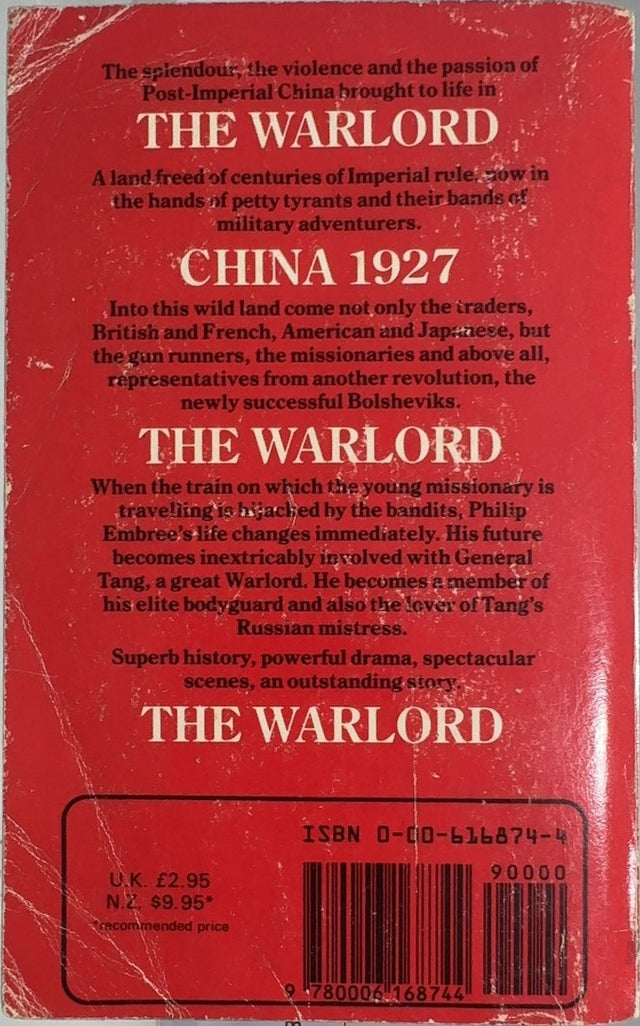 The Warlord - By Malcolm Bosse - back cover