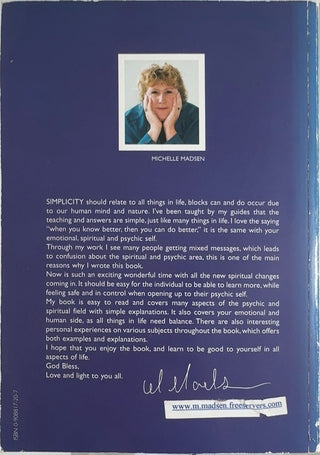 Simplicity - By Michelle Madsen — back cover