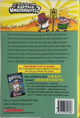 Captain Underpants and the Revolting Revenge of the Radioactive - By Dav Pilkey — back cover