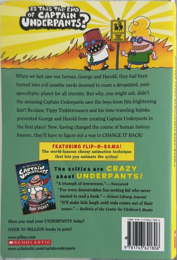 Captain Underpants and the Revolting Revenge of the Radioactive - By Dav Pilkey - back cover