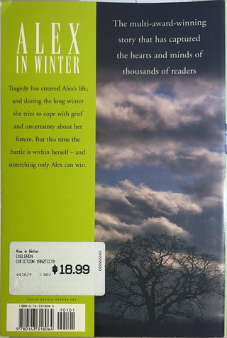 Alex in Winter - By Tessa Duder — back cover