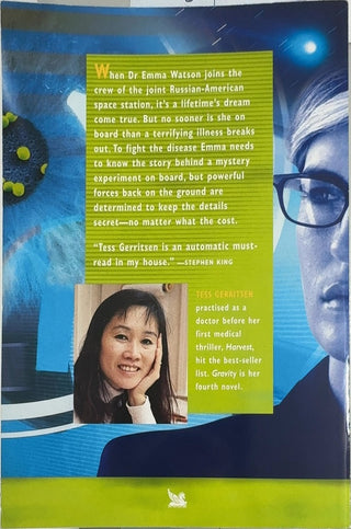 Gravity - By Tess Gerritsen — back cover
