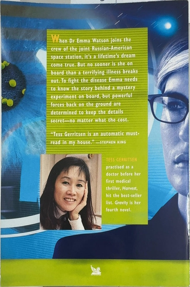 Gravity - By Tess Gerritsen - back cover