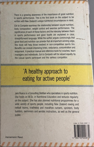 Eat to Compete — back cover