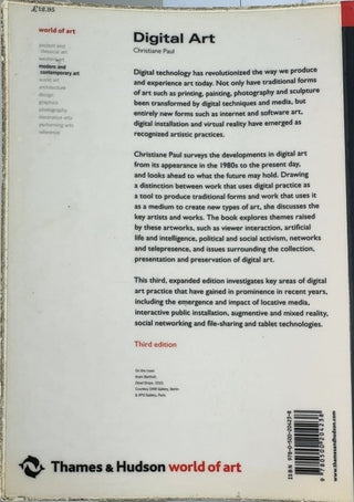 Digital Art - By Christiane Paul — back cover