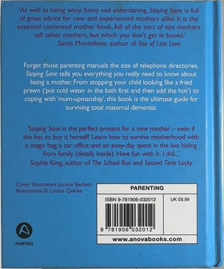 staying sane - By Kathy Miller — back cover