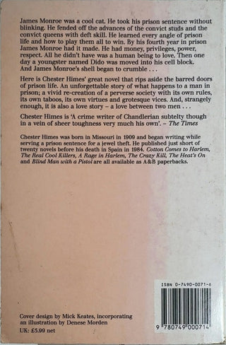 Cast the First Stone - By Chester Himes — back cover