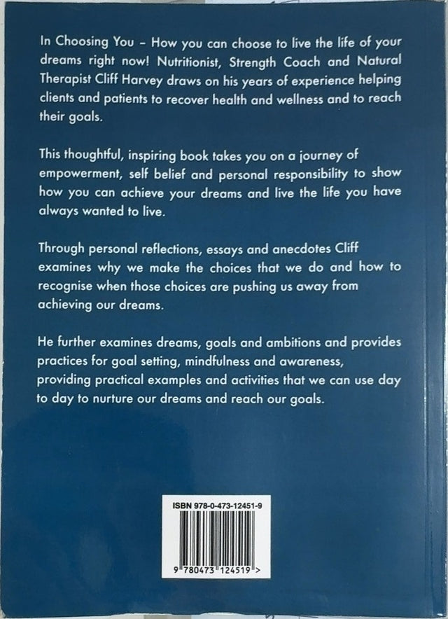Choosing You! - By Cliff Harvey - back cover