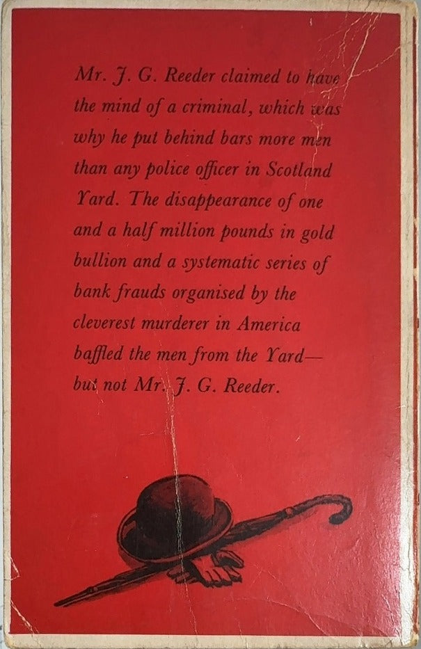 Mr. J. G. Reeder Returns - By Edgar Wallace - back cover