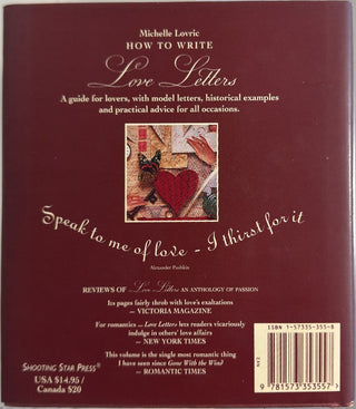 How to Write Love Letters — back cover