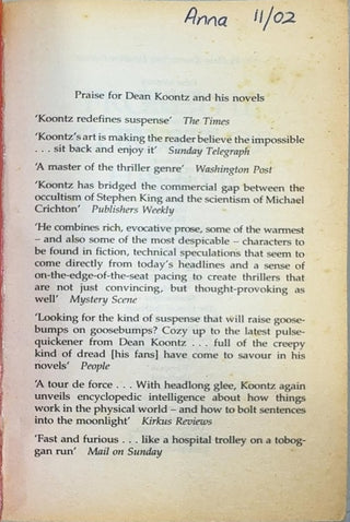 From the Corner of His Eye - By Dean Koontz — page
